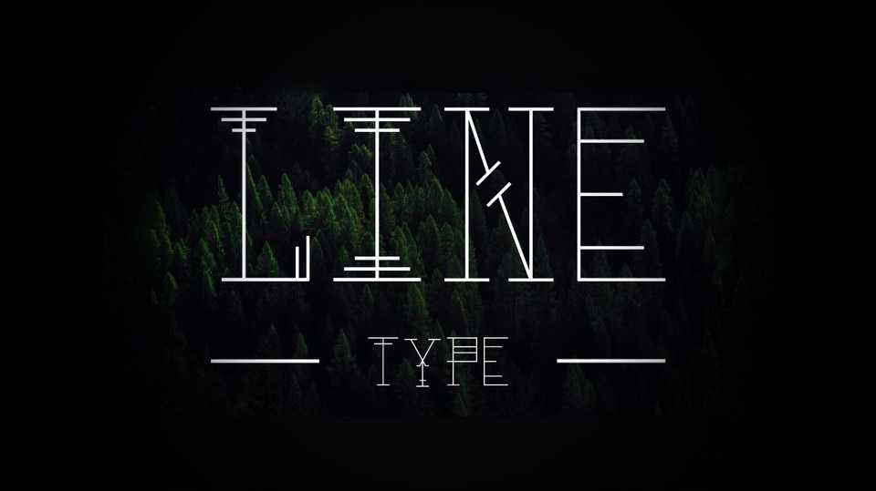 Line Type Font › Fontesk