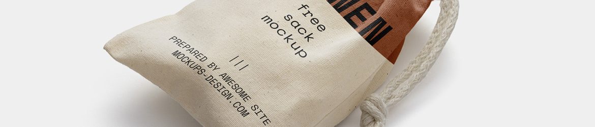 Linen sack mockup