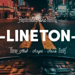 Lineton Font Family - Fonte Grátis Lineton Font Family