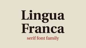 Lingua Franca Font Family › Fontesk