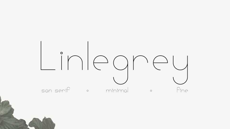 Linlegrey Font › Fontesk