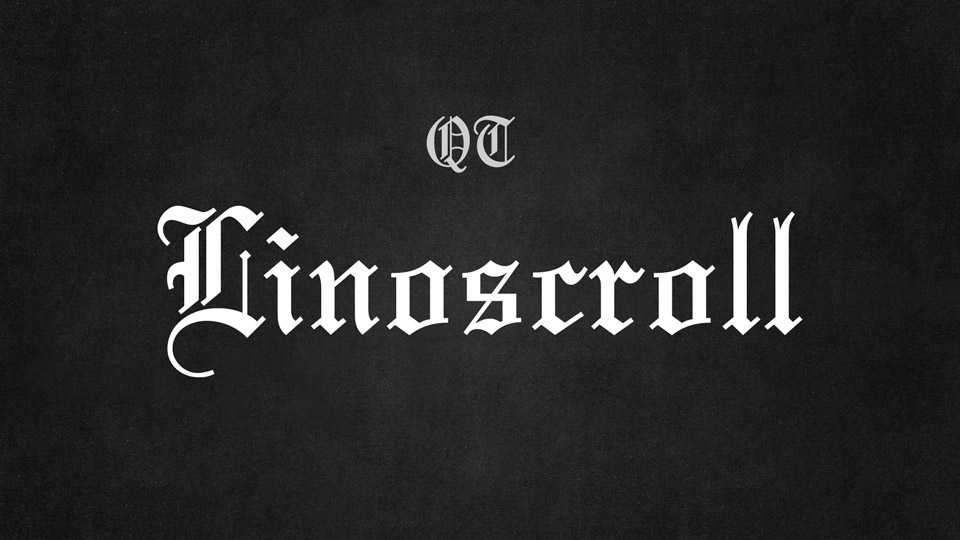 Linoscroll Font › Fontesk