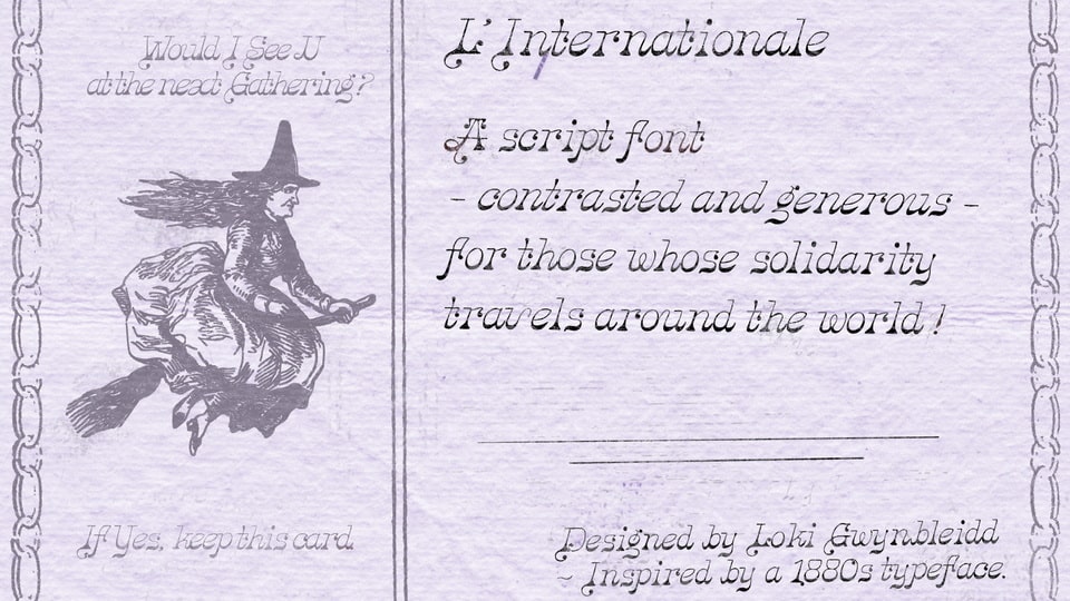 L’Internationale Font › Fontesk