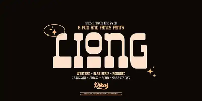 Liong Display Font