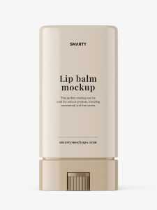 Lip balm tube mockup