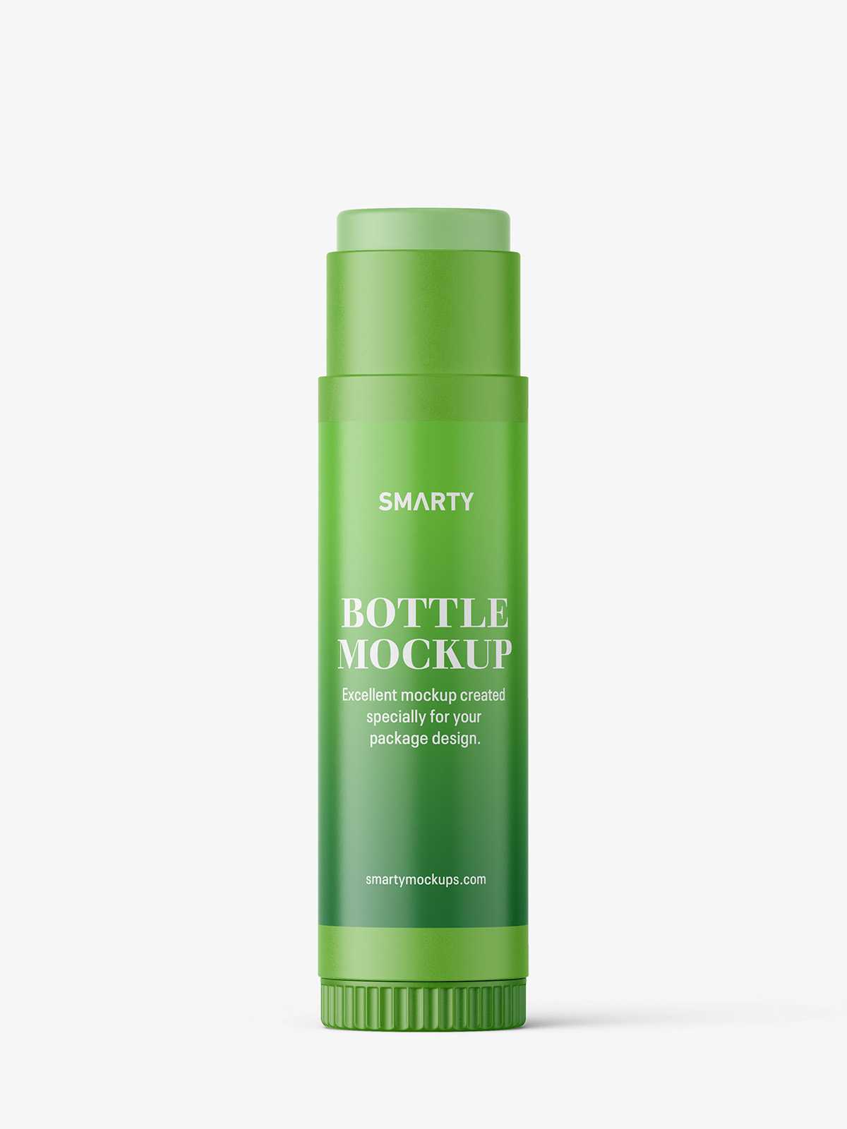Lip balm tube mockup / matt