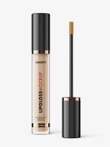 Lip gloss bottle mockup