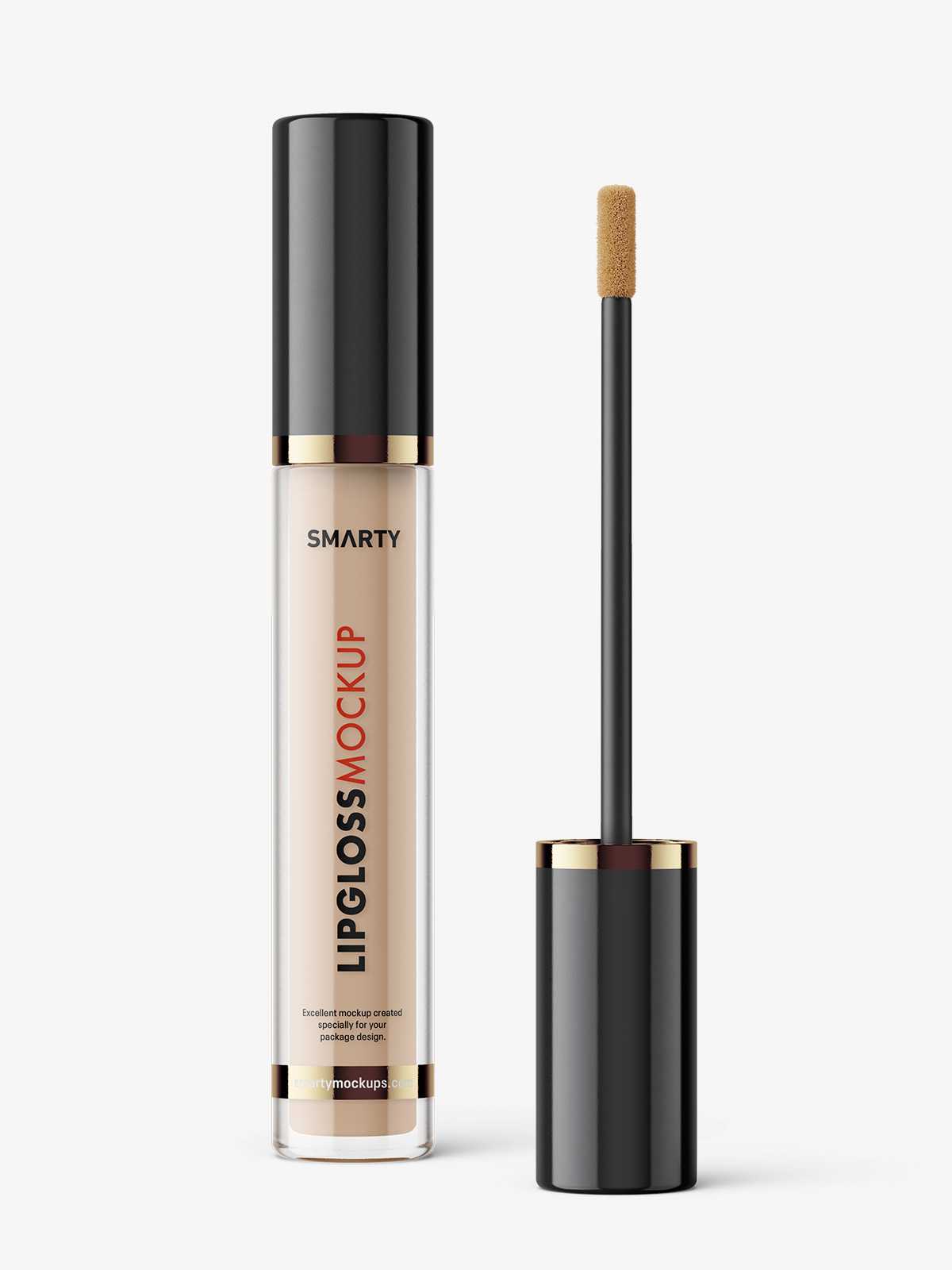 Lip gloss bottle mockup