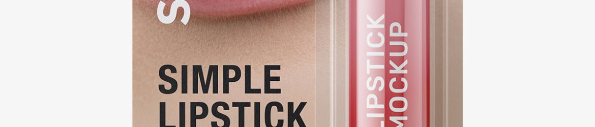 Lipstick blister mockup