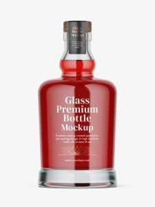 Liqour bottle mockup
