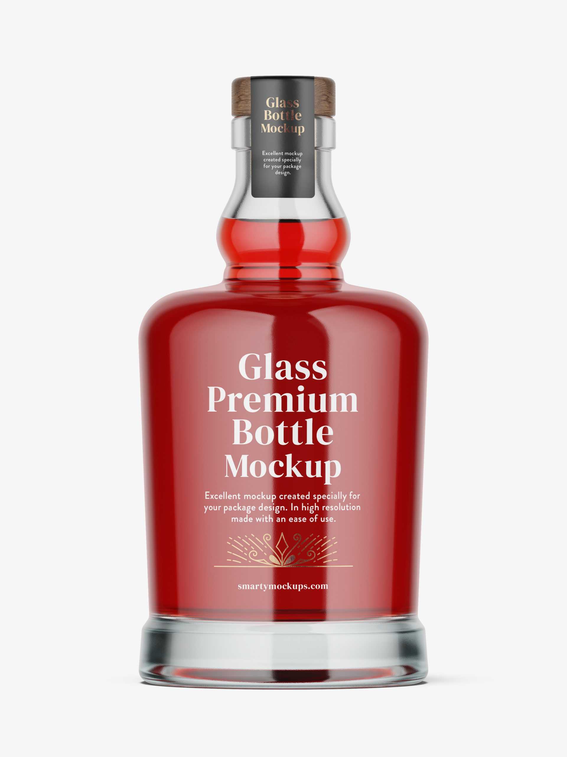 Liqour bottle mockup