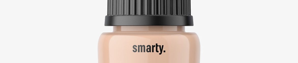 Liquid foundation bottle mockup
