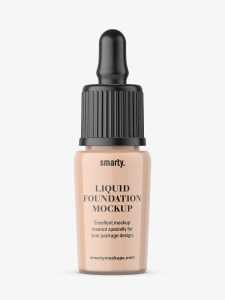 Liquid foundation bottle mockup
