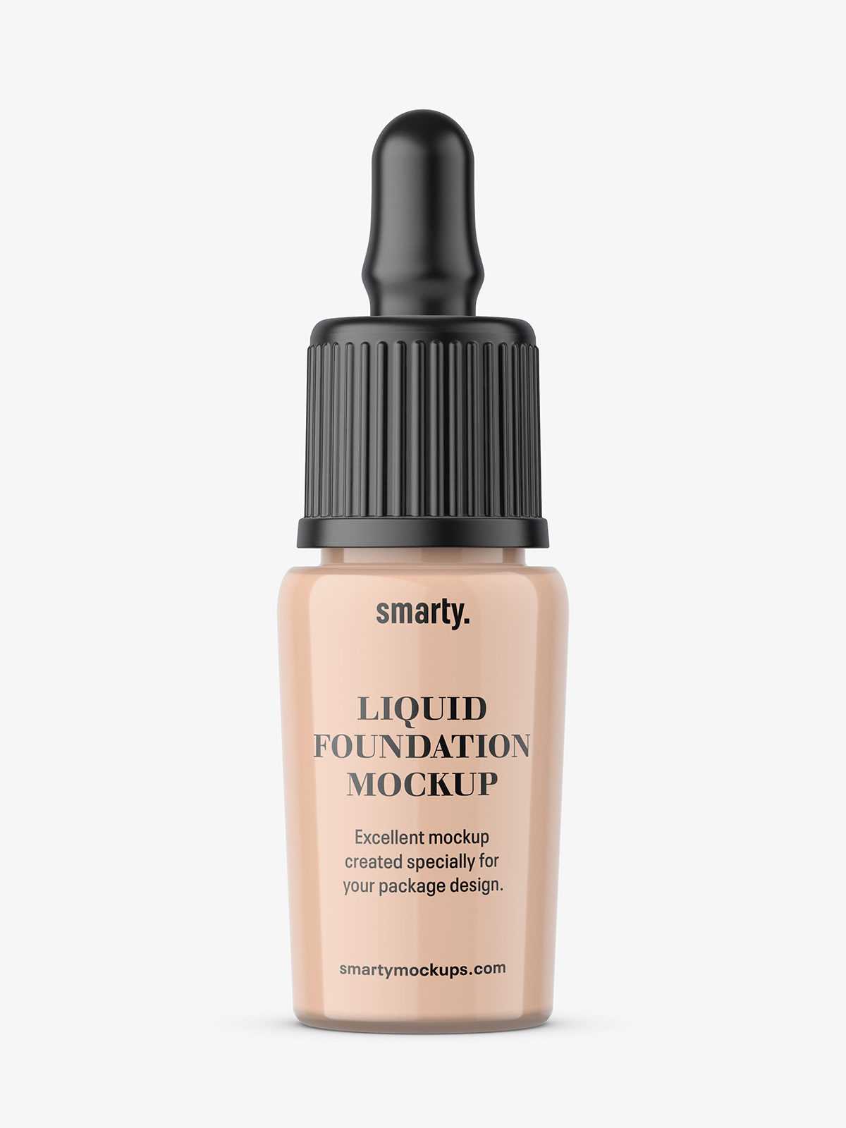 Liquid foundation bottle mockup