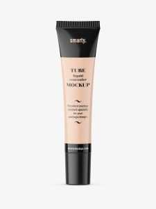 Liquid foundation tube mockup