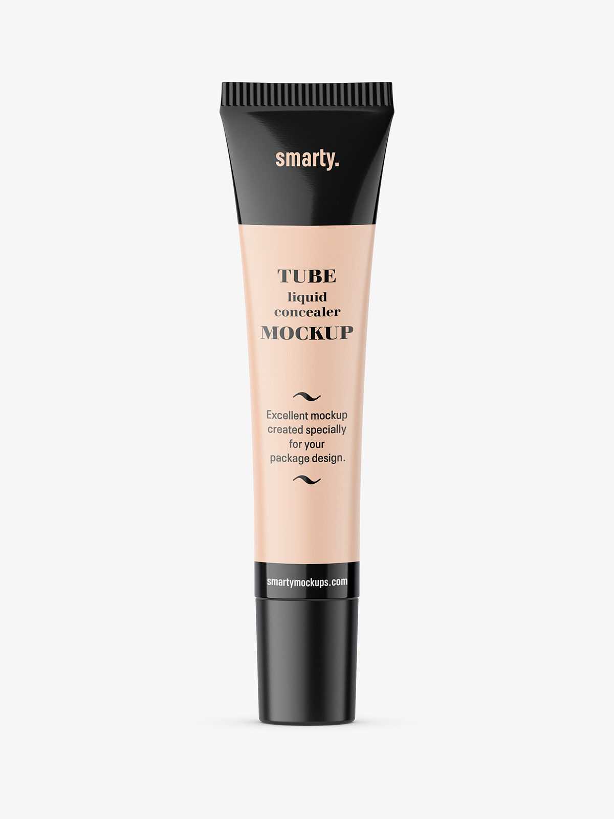 Liquid foundation tube mockup