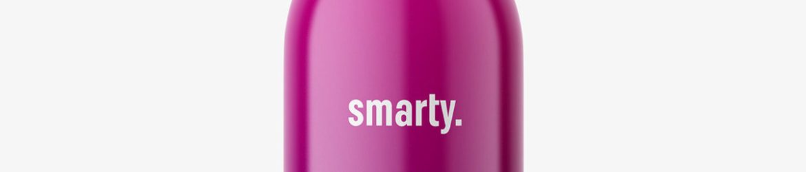 Liquor bottle mockup with shrink sleeve label