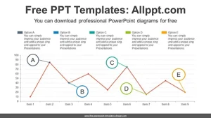 List Line Chart PowerPoint Diagram