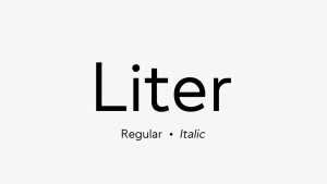 Liter Font Family › Fontesk