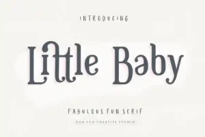 Little Baby Serif Font