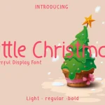 Little Christmas - Cheerful Holiday Font - Fonte Grátis Little Christmas - Cheerful Holiday Font
