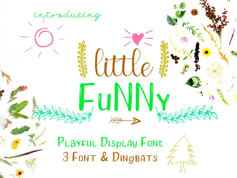 Little Funny - Include 4 Font
