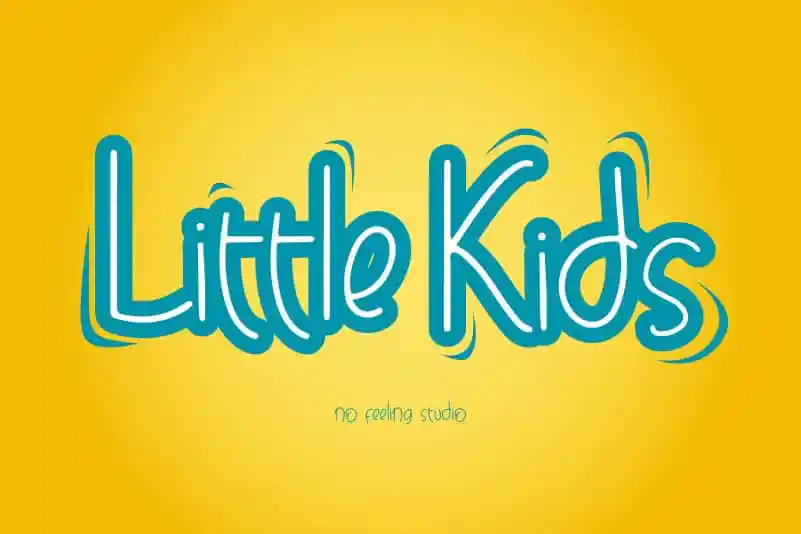 Little Kids Display Font