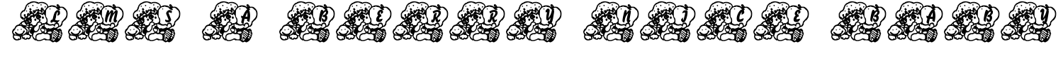 LMS A Berry Nice Baby Font