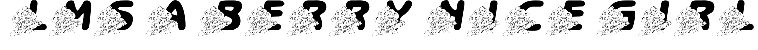 LMS A Berry Nice Girl Font