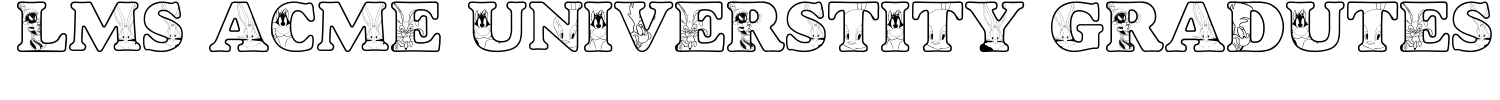 LMS Acme Universtity Graduates Font
