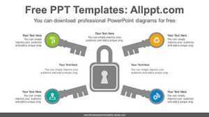 Lock Key Radial PowerPoint Diagram
