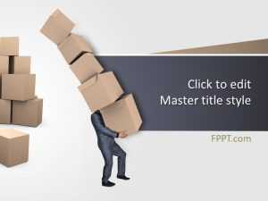 Logistics Box PowerPoint Template