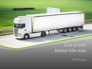 Logistics Truck PowerPoint Template
