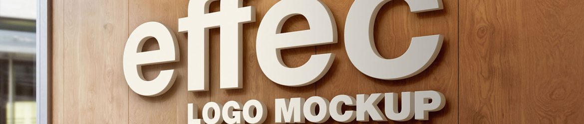 Logo in the office mockup