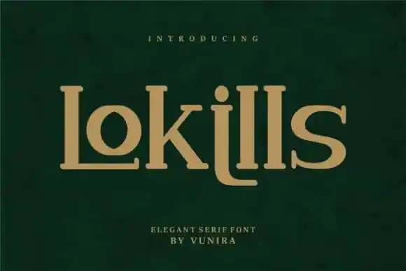 Lokills Serif Font