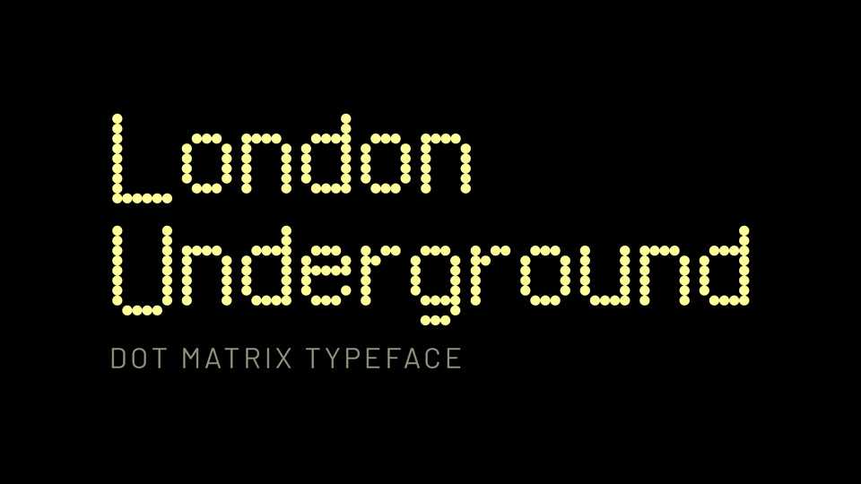 London Underground Font › Fontesk