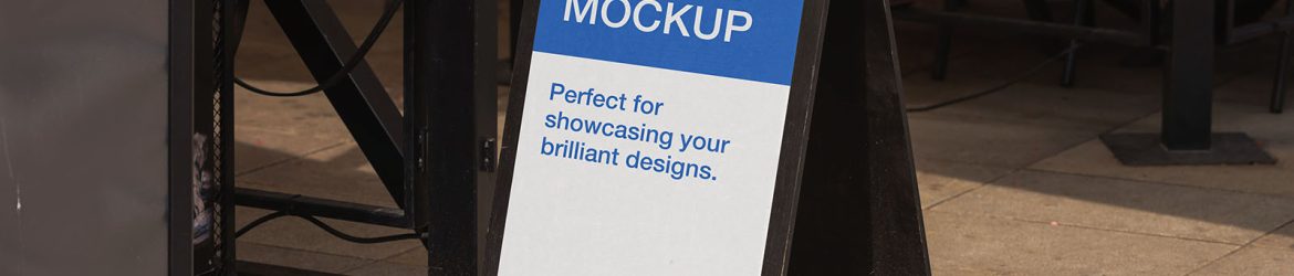 Long A-Stand mockup