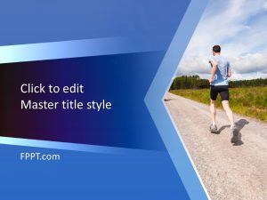Long Distance Runner PowerPoint Template