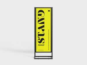 Long metal frame stand mockup - Instant Download