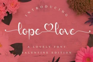 lopelove Calligraphy Font