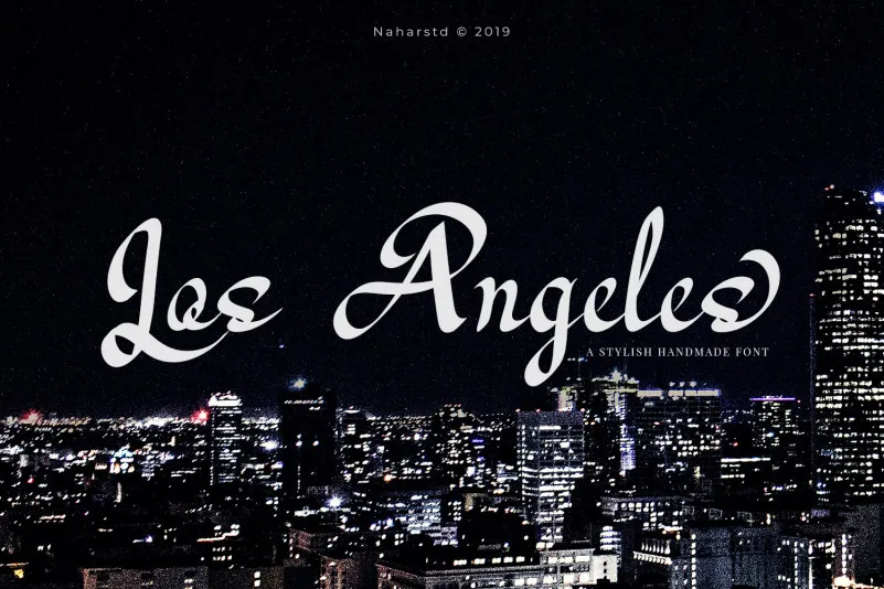 Los Angeles - Modern Script Font