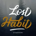 Lost Habit Calligraphy Font