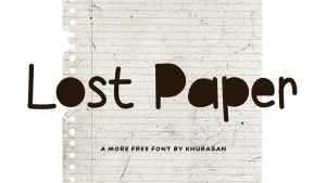 Lost Paper Font › Fontesk