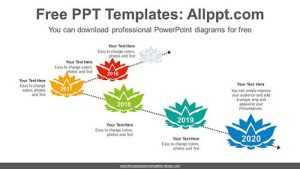 Lotus Above Dotted Line PowerPoint Diagram