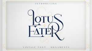 Lotus Eater Font › Fontesk