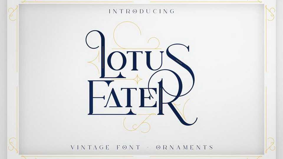 Lotus Eater Font › Fontesk