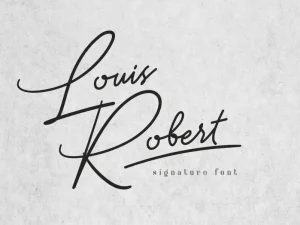 Louis Robert Script Font