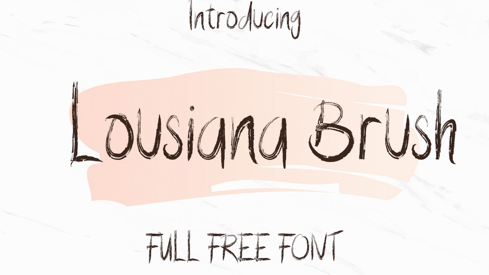 Lousiana Brush Font › Fontesk