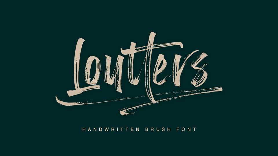 Loutters Font › Fontesk