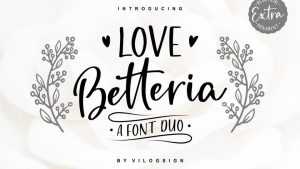 Love Betteria Font Duo › Fontesk
